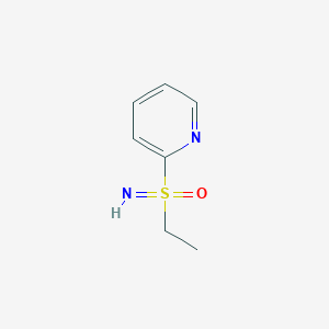 molecular formula C7H10N2OS B13250986 Ethyl(imino)(pyridin-2-yl)-lambda6-sulfanone 