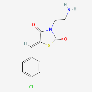 3-(2-Aminoethyl)-5-[(4-chlorophenyl)methylidene]-1,3-thiazolidine-2,4-dione