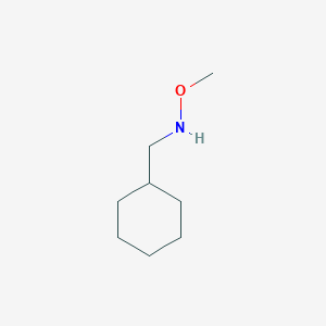 molecular formula C8H17NO B13251045 (Cyclohexylmethyl)(methoxy)amine 