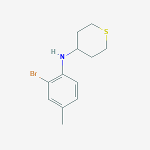 N-(2-bromo-4-methylphenyl)thian-4-amine