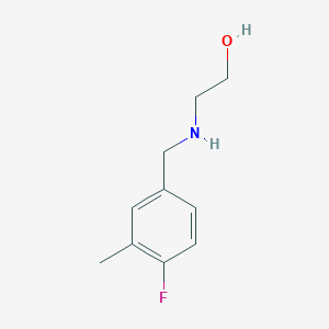 2-{[(4-Fluoro-3-methylphenyl)methyl]amino}ethan-1-ol