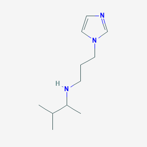 molecular formula C11H21N3 B13251089 [3-(1H-Imidazol-1-yl)propyl](3-methylbutan-2-yl)amine 