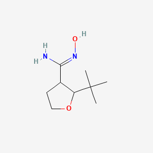 2-tert-Butyl-N'-hydroxyoxolane-3-carboximidamide