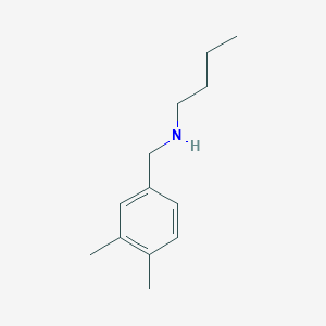 molecular formula C13H21N B13251119 Butyl[(3,4-dimethylphenyl)methyl]amine 