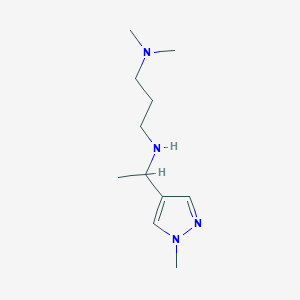 [3-(Dimethylamino)propyl][1-(1-methyl-1H-pyrazol-4-yl)ethyl]amine