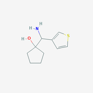 1-[Amino(thiophen-3-YL)methyl]cyclopentan-1-OL