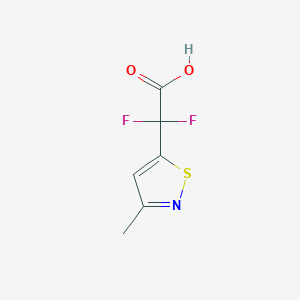 2,2-Difluoro-2-(3-methyl-1,2-thiazol-5-yl)acetic acid