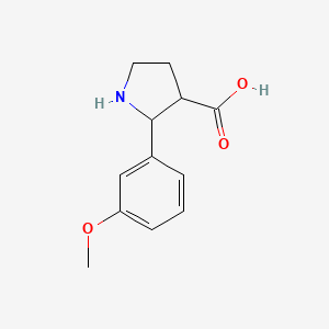 2-(3-Methoxyphenyl)pyrrolidine-3-carboxylic acid