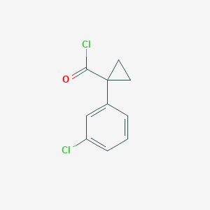 molecular formula C10H8Cl2O B1325122 1-(3-Chlorophenyl)cyclopropanecarbonyl chloride CAS No. 501698-47-1