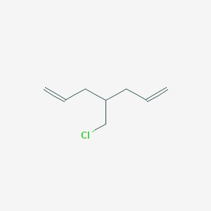 molecular formula C8H13Cl B13251226 4-(Chloromethyl)hepta-1,6-diene 