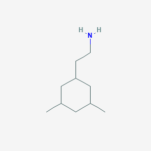 molecular formula C10H21N B13251238 2-(3,5-Dimethylcyclohexyl)ethan-1-amine 