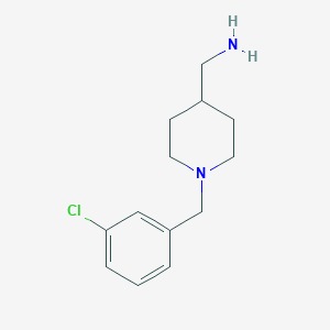 molecular formula C13H19ClN2 B1325126 [1-(3-氯苄基)哌啶-4-基]甲胺 CAS No. 898808-57-6