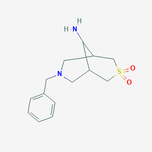 9-Amino-7-benzyl-3lambda6-thia-7-azabicyclo[3.3.1]nonane-3,3-dione