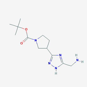 tert-Butyl 3-[5-(aminomethyl)-1H-1,2,4-triazol-3-yl]pyrrolidine-1-carboxylate