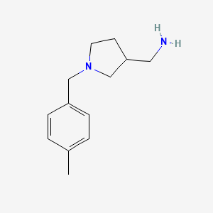 molecular formula C13H20N2 B1325131 {[1-(4-Methylbenzyl)pyrrolidin-3-yl]methyl}amine CAS No. 1017427-94-9