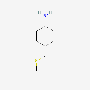 4-[(Methylsulfanyl)methyl]cyclohexan-1-amine