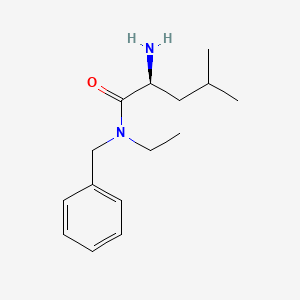 (2S)-2-amino-N-benzyl-N-ethyl-4-methylpentanamide