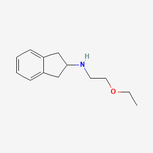 molecular formula C13H19NO B13251361 N-(2-ethoxyethyl)-2,3-dihydro-1H-inden-2-amine 