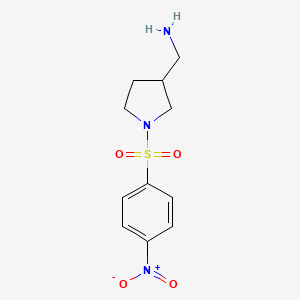 [1-(4-Nitrobenzenesulfonyl)pyrrolidin-3-YL]methanamine