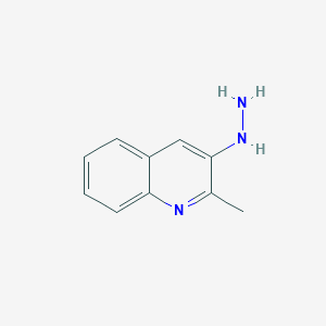 molecular formula C10H11N3 B13251383 3-Hydrazinyl-2-methylquinoline 