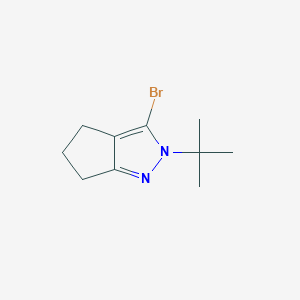 3-Bromo-2-tert-butyl-2H,4H,5H,6H-cyclopenta[c]pyrazole