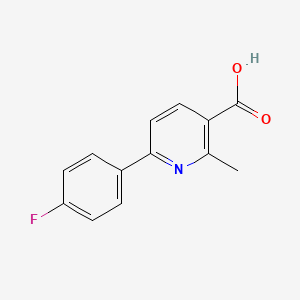 6-(4-Fluorophenyl)-2-methylpyridine-3-carboxylic acid