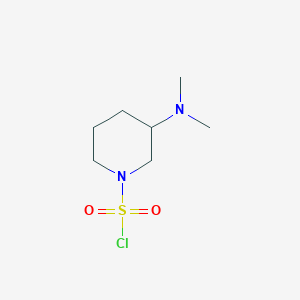 molecular formula C7H15ClN2O2S B13251451 3-(Dimethylamino)piperidine-1-sulfonyl chloride 