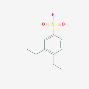 molecular formula C10H13FO2S B13251468 3,4-Diethylbenzene-1-sulfonyl fluoride 