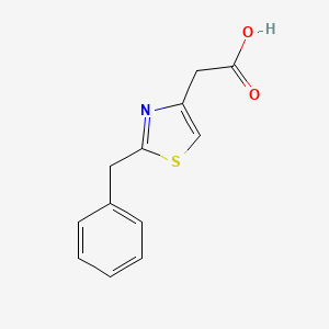 molecular formula C12H11NO2S B1325147 (2-苄基-1,3-噻唑-4-基)乙酸 CAS No. 858486-04-1