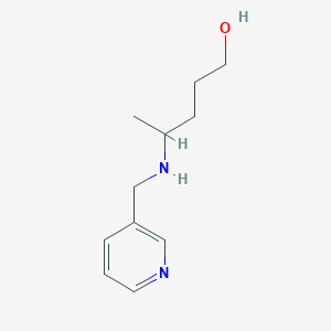 4-[(Pyridin-3-ylmethyl)amino]pentan-1-ol