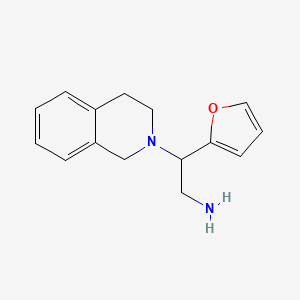 [2-(3,4-dihydroisoquinolin-2(1H)-yl)-2-(2-furyl)ethyl]amine