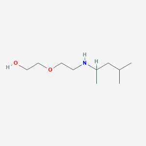 molecular formula C10H23NO2 B13251523 2-{2-[(4-Methylpentan-2-yl)amino]ethoxy}ethan-1-ol 