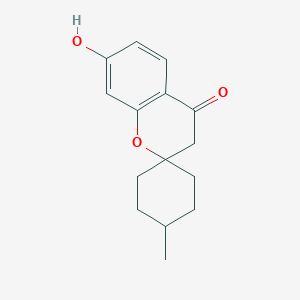 molecular formula C15H18O3 B1325153 7-hydroxy-4'-methylspiro[chromene-2,1'-cyclohexan]-4(3H)-one CAS No. 1177724-92-3