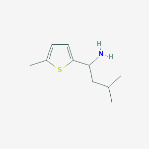 3-Methyl-1-(5-methylthiophen-2-yl)butan-1-amine