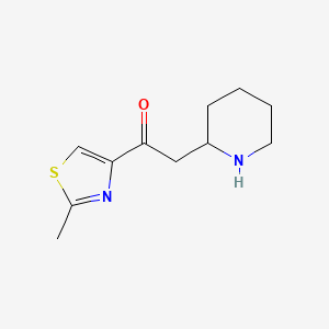 1-(2-Methyl-1,3-thiazol-4-yl)-2-(piperidin-2-yl)ethan-1-one