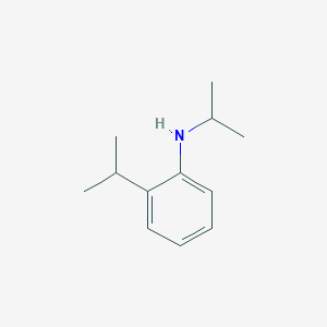 molecular formula C12H19N B13251583 Benzenamine, N,2-bis(1-methylethyl)- CAS No. 112121-81-0