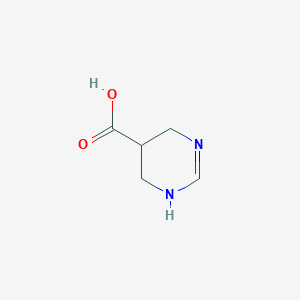 molecular formula C5H8N2O2 B13251613 1,4,5,6-Tetrahydropyrimidine-5-carboxylic acid 