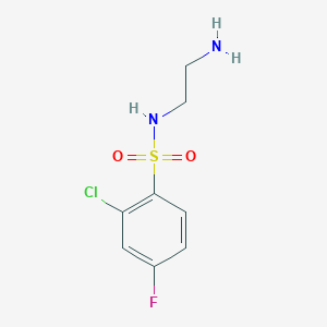 N-(2-Aminoethyl)-2-chloro-4-fluorobenzene-1-sulfonamide