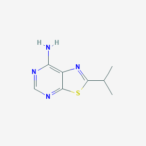 molecular formula C8H10N4S B13251634 2-(Propan-2-yl)-[1,3]thiazolo[5,4-d]pyrimidin-7-amine 