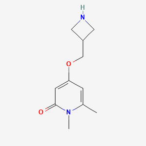 4-[(Azetidin-3-yl)methoxy]-1,6-dimethyl-1,2-dihydropyridin-2-one