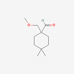 1-(Methoxymethyl)-4,4-dimethylcyclohexane-1-carbaldehyde