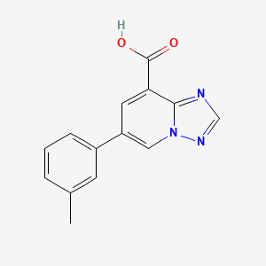 6-(3-Methylphenyl)-[1,2,4]triazolo[1,5-a]pyridine-8-carboxylic acid