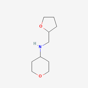 N-(oxolan-2-ylmethyl)oxan-4-amine