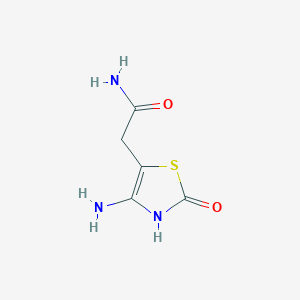 2-(4-Amino-2-oxo-2,3-dihydro-1,3-thiazol-5-yl)acetamide