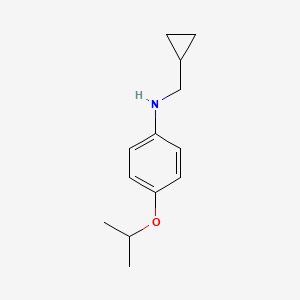 N-(Cyclopropylmethyl)-4-(propan-2-yloxy)aniline