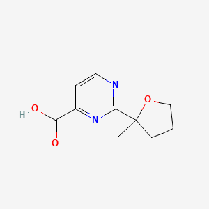 2-(2-Methyloxolan-2-yl)pyrimidine-4-carboxylic acid