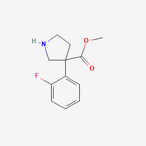 Methyl 3-(2-fluorophenyl)pyrrolidine-3-carboxylate