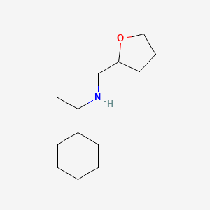 (1-Cyclohexylethyl)(oxolan-2-ylmethyl)amine