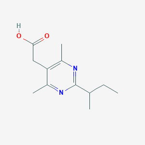 2-(2-(Sec-butyl)-4,6-dimethylpyrimidin-5-yl)acetic acid