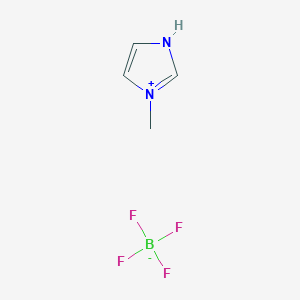 molecular formula C4H7BF4N2 B132518 四氟硼酸1-甲基-1H-咪唑-3-鎓 CAS No. 151200-14-5